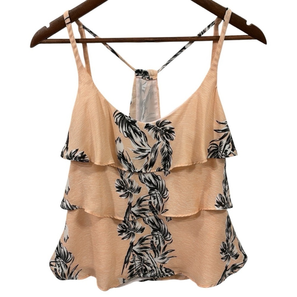 Zara Trafaluc Pink Ruffle Cami Size Medium